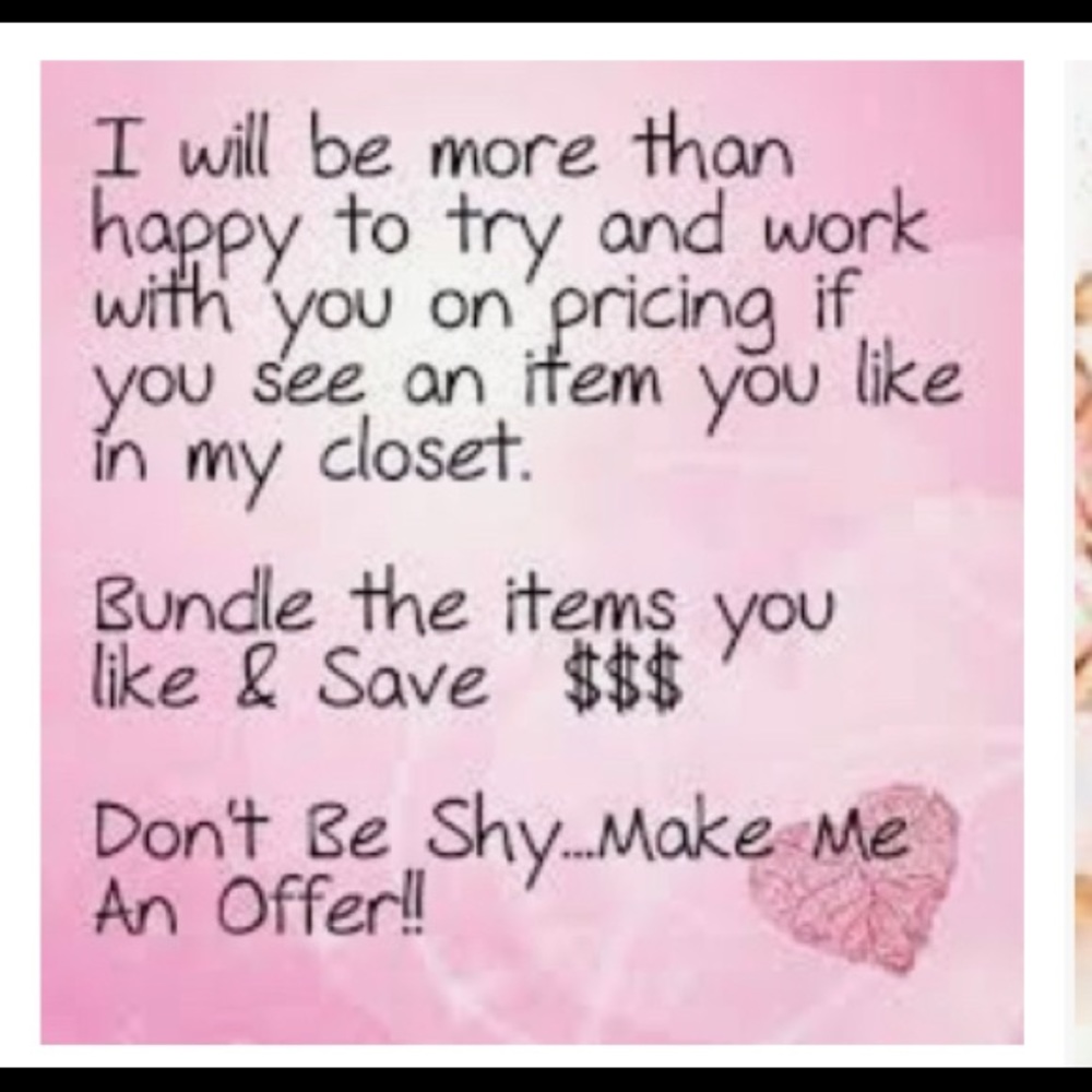 Bundle & Save! All Reasonable Offers Accepted! Accepting ALL Reasonable Offers!!